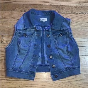 Ci Sono Jean Jacket with no Sleeves